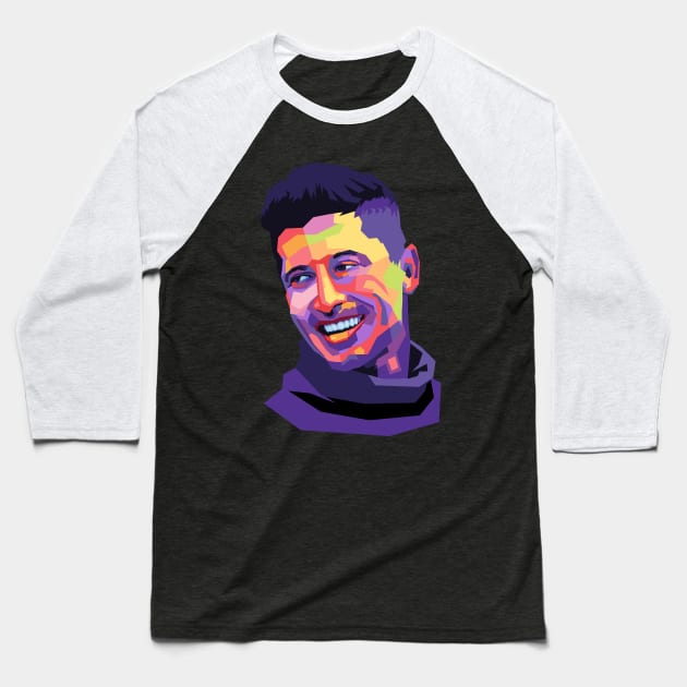 Lewandowski pop art Baseball T-Shirt by Danwpap2